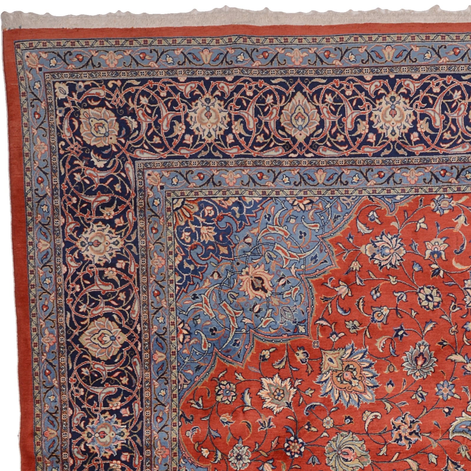 Handgeknüpfter Sarough Farahan Perserteppich, Wolle