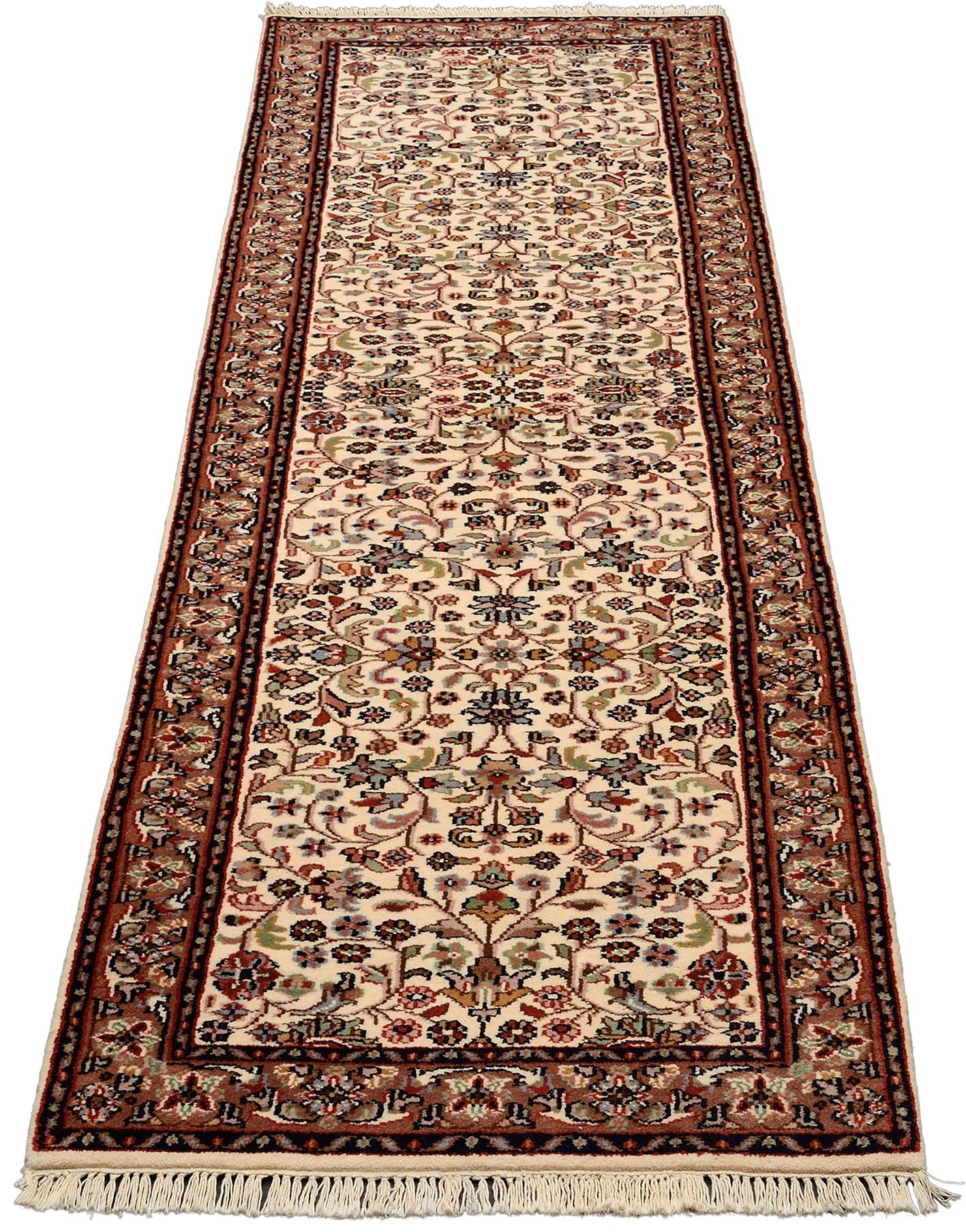 sarouk-orientteppich-305x85-cm-handgeknupft-traditionell-1 Handgeknüpfter Sarough Farahan Perserteppich, Wolle