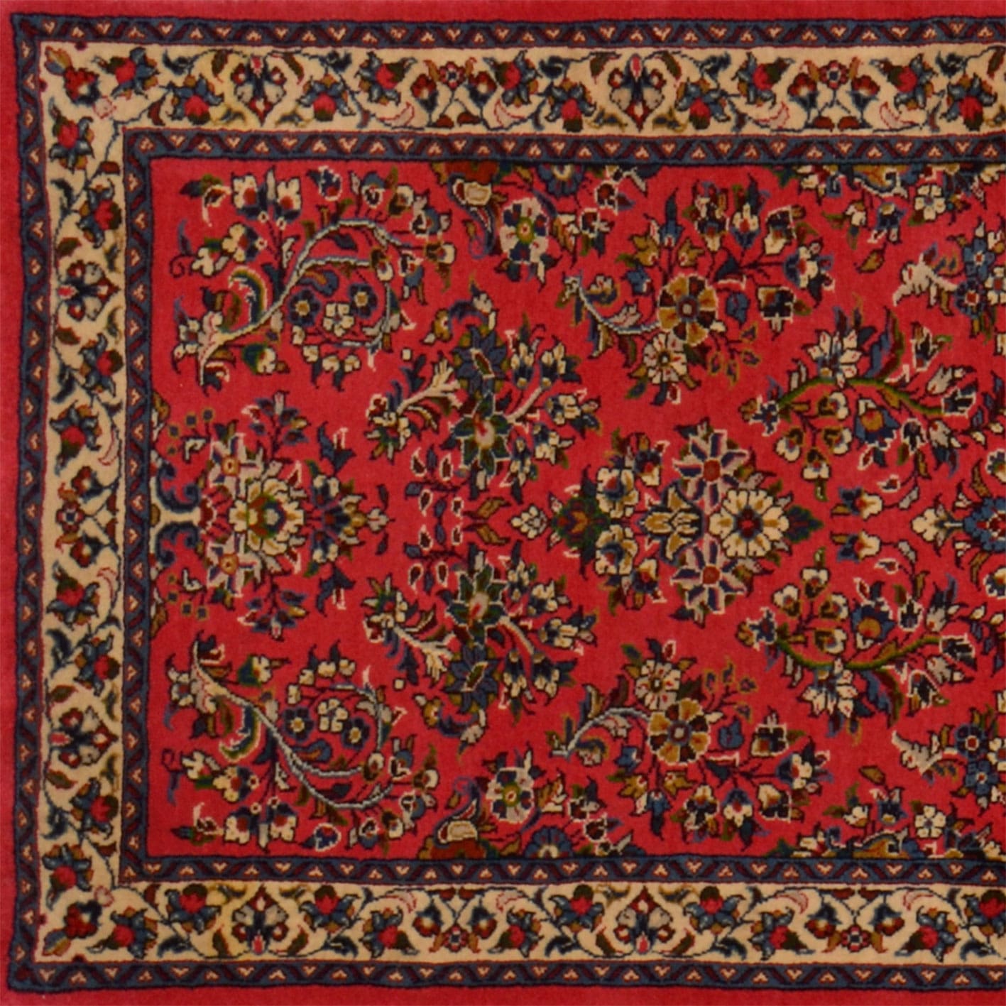 sarouk-orientteppich-315x86-cm-handgeknupft-traditioneller-stil-3 Handgeknüpfter Sarough Farahan Perserteppich, Wolle