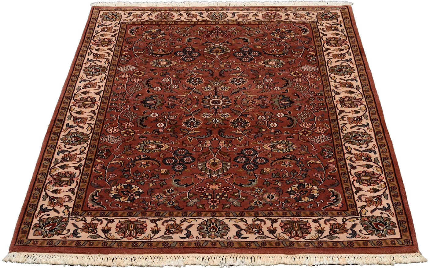 orientteppich-sarouk-180x124-cm-handgeknupft-klassisches-muster-1 Handgeknüpfter Sarough Farahan Perserteppich, Wolle