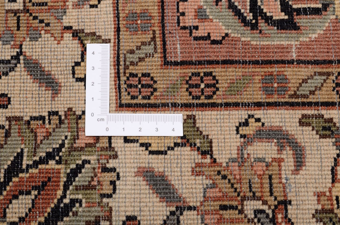 orientteppich-sarouk-180x124-cm-handgeknupft-klassisches-muster-2 Handgeknüpfter Sarough Farahan Perserteppich, Wolle