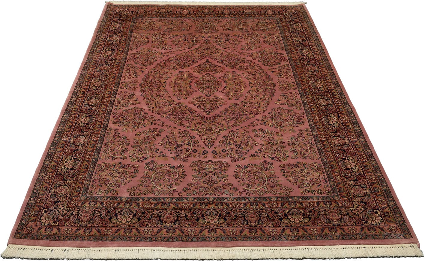 sarouk-orientteppich-305x196-cm-handgeknupft-klassisches-muster-1 Handgeknüpfter Sarough Farahan Perserteppich, Wolle