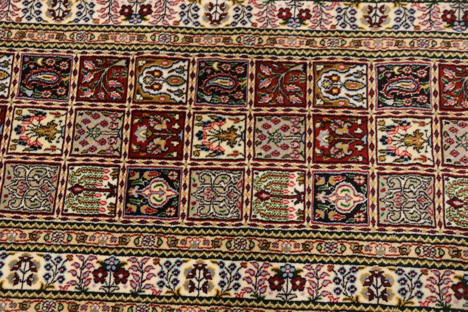 Moud Perserteppich aus Iran, 193 × 78 cm