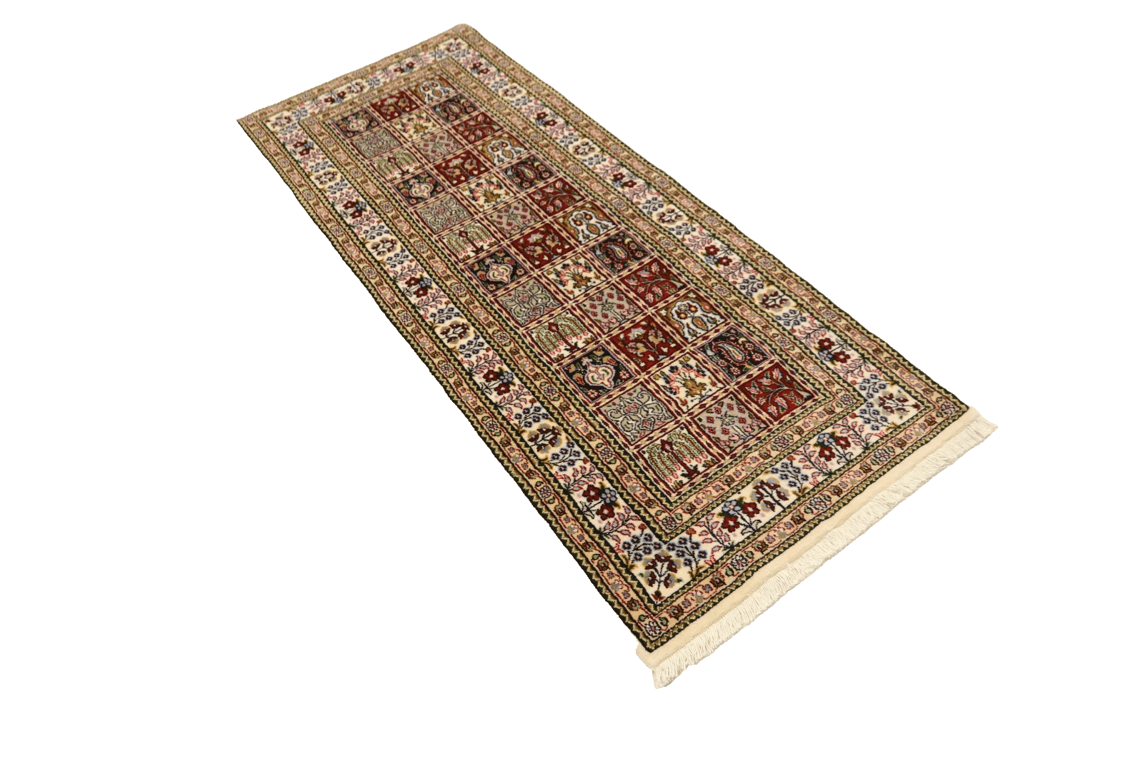 Moud Perserteppich aus Iran, 193 × 78 cm