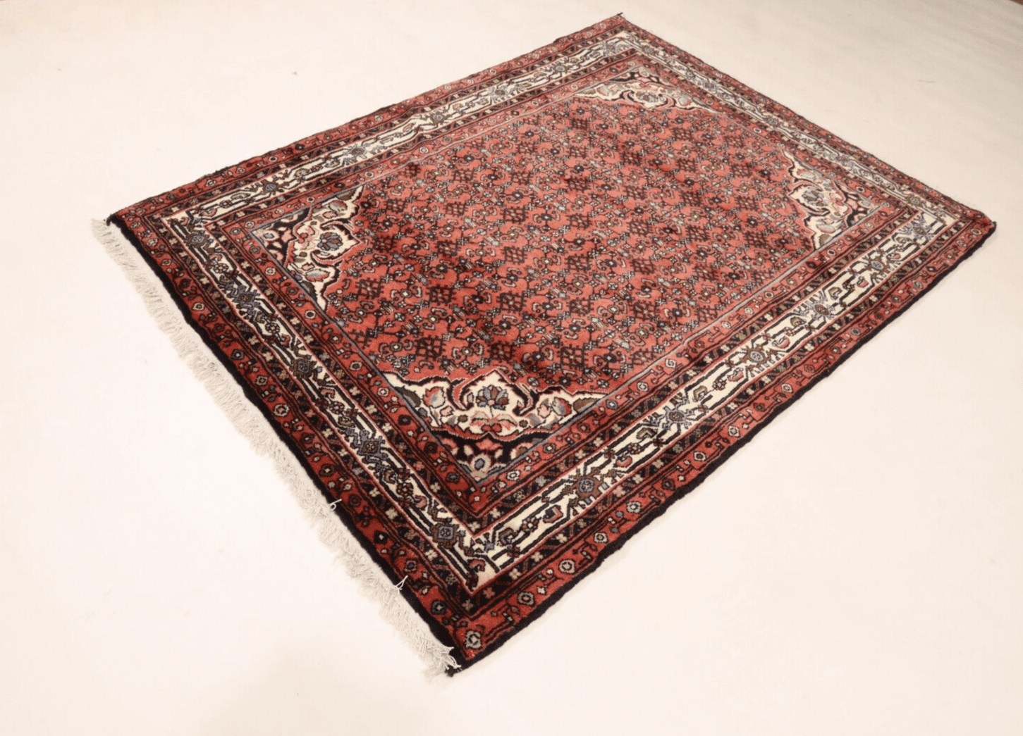 Hamadan Perserteppich 195 × 147 cm aus Wolle, handgeknüpft