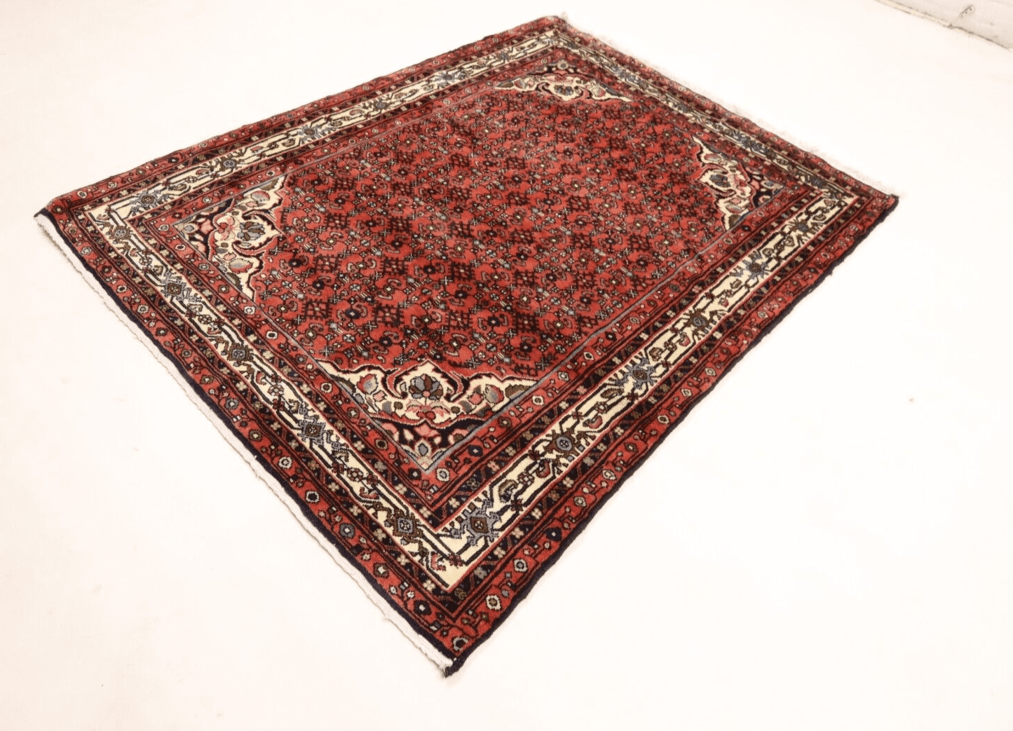 Hamadan Perserteppich 195 × 147 cm aus Wolle, handgeknüpft