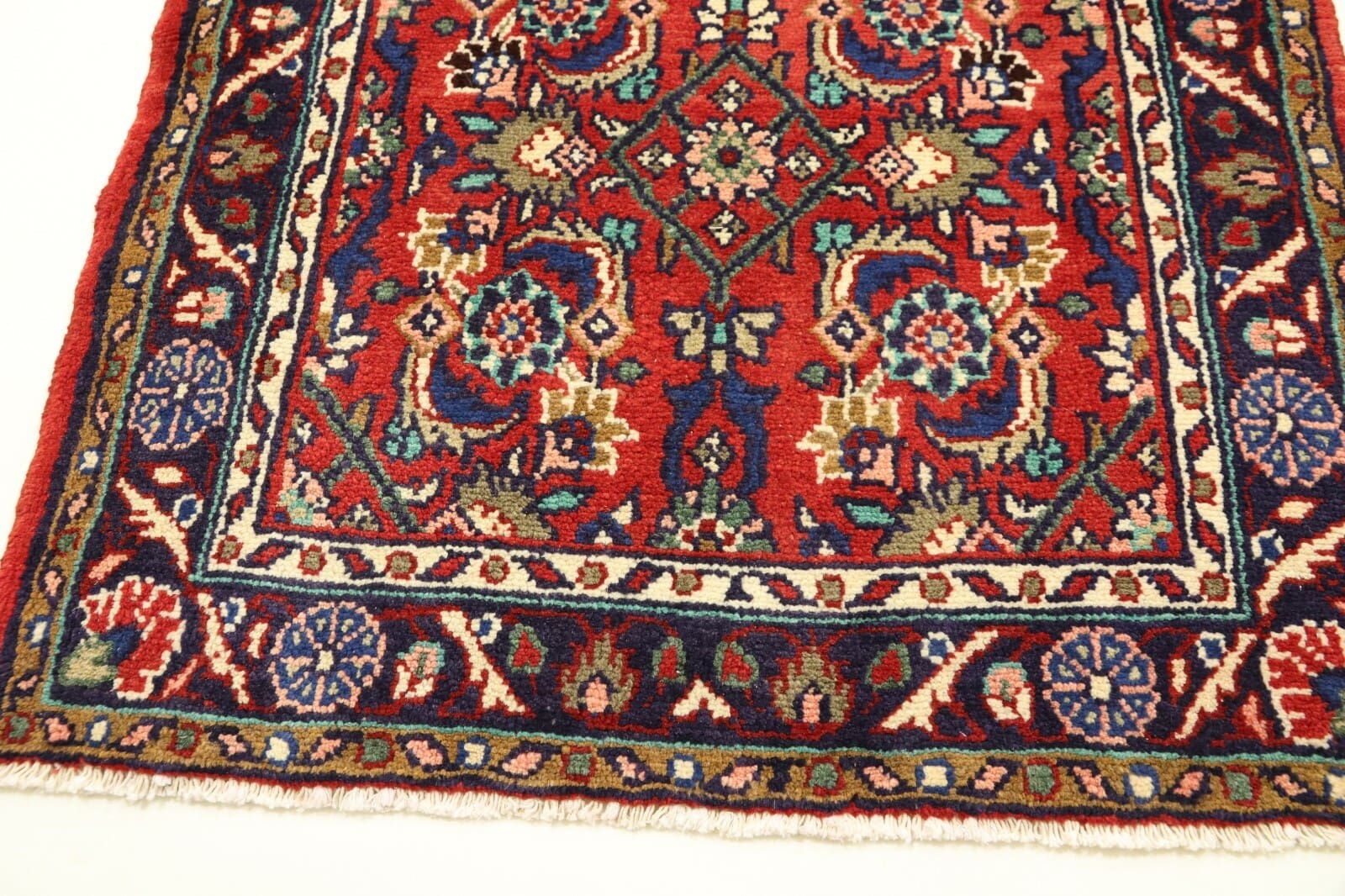 Hamadan Perserteppich aus Iran, 464 × 89 cm