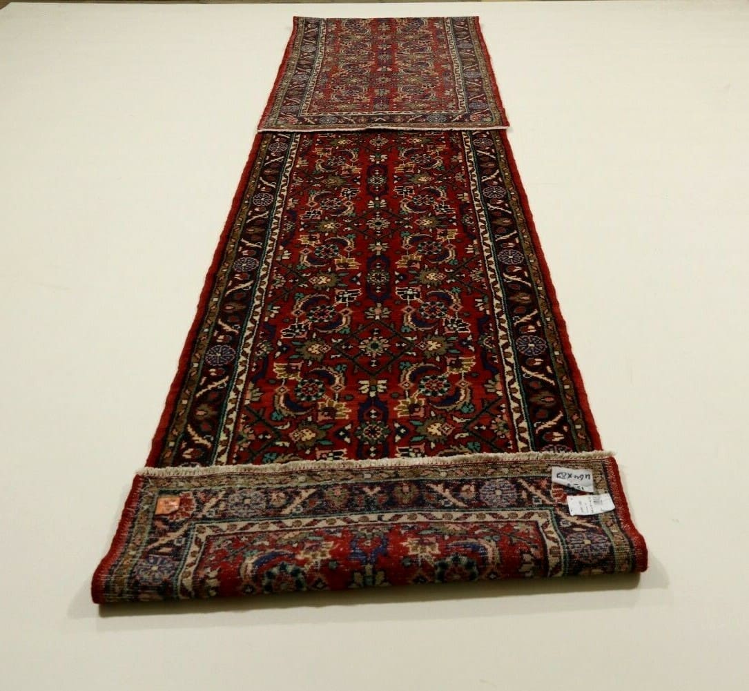 Hamadan Perserteppich aus Iran, 464 × 89 cm