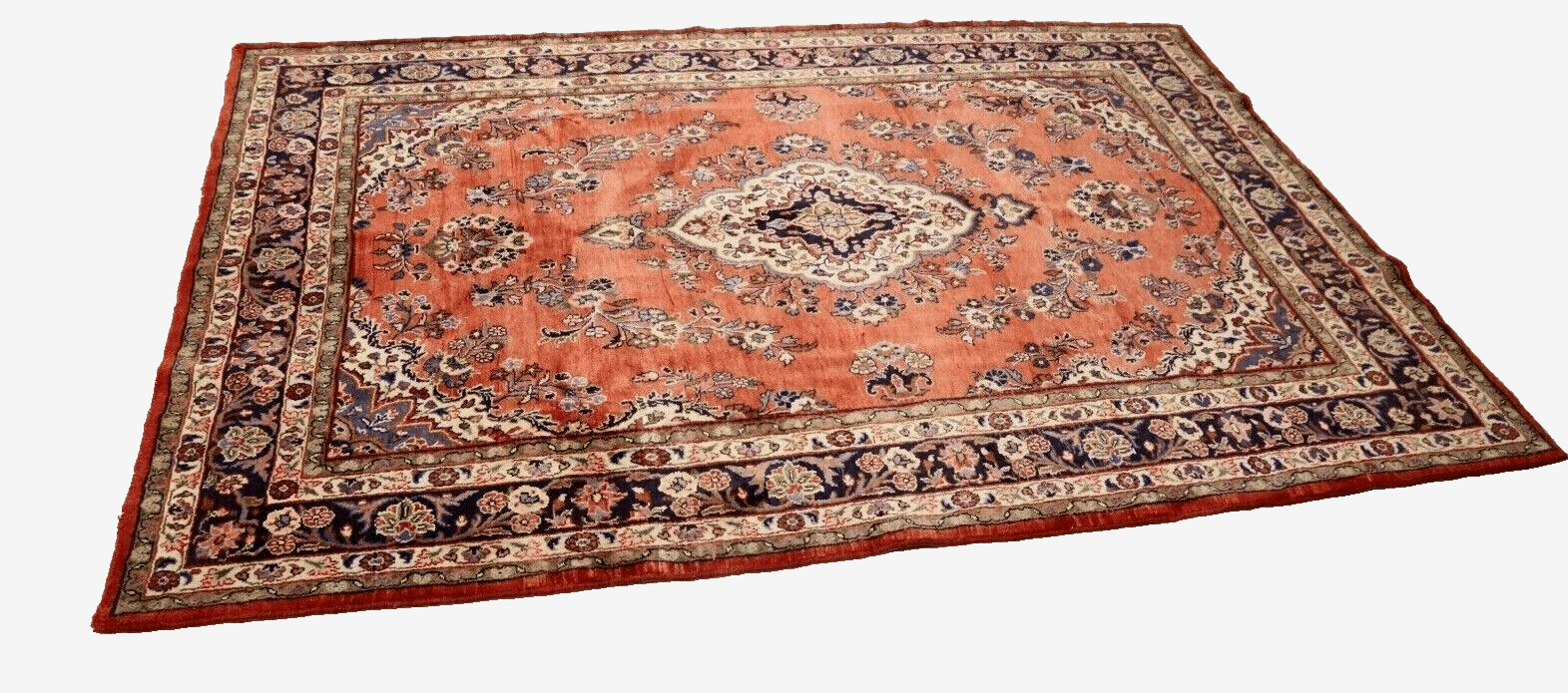 Hamadan Perserteppich 335 × 215 cm aus Wolle, handgeknüpft