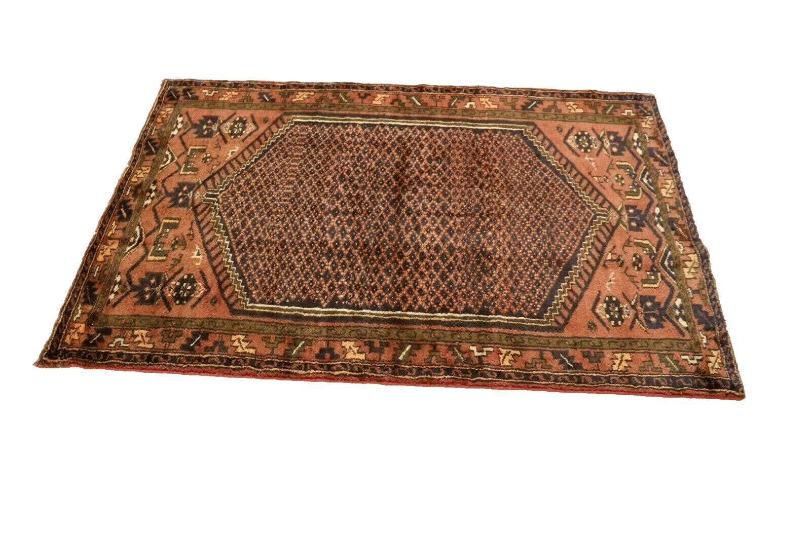 Handgeknüpfter Hamadan Perserteppich 204 × 134 cm