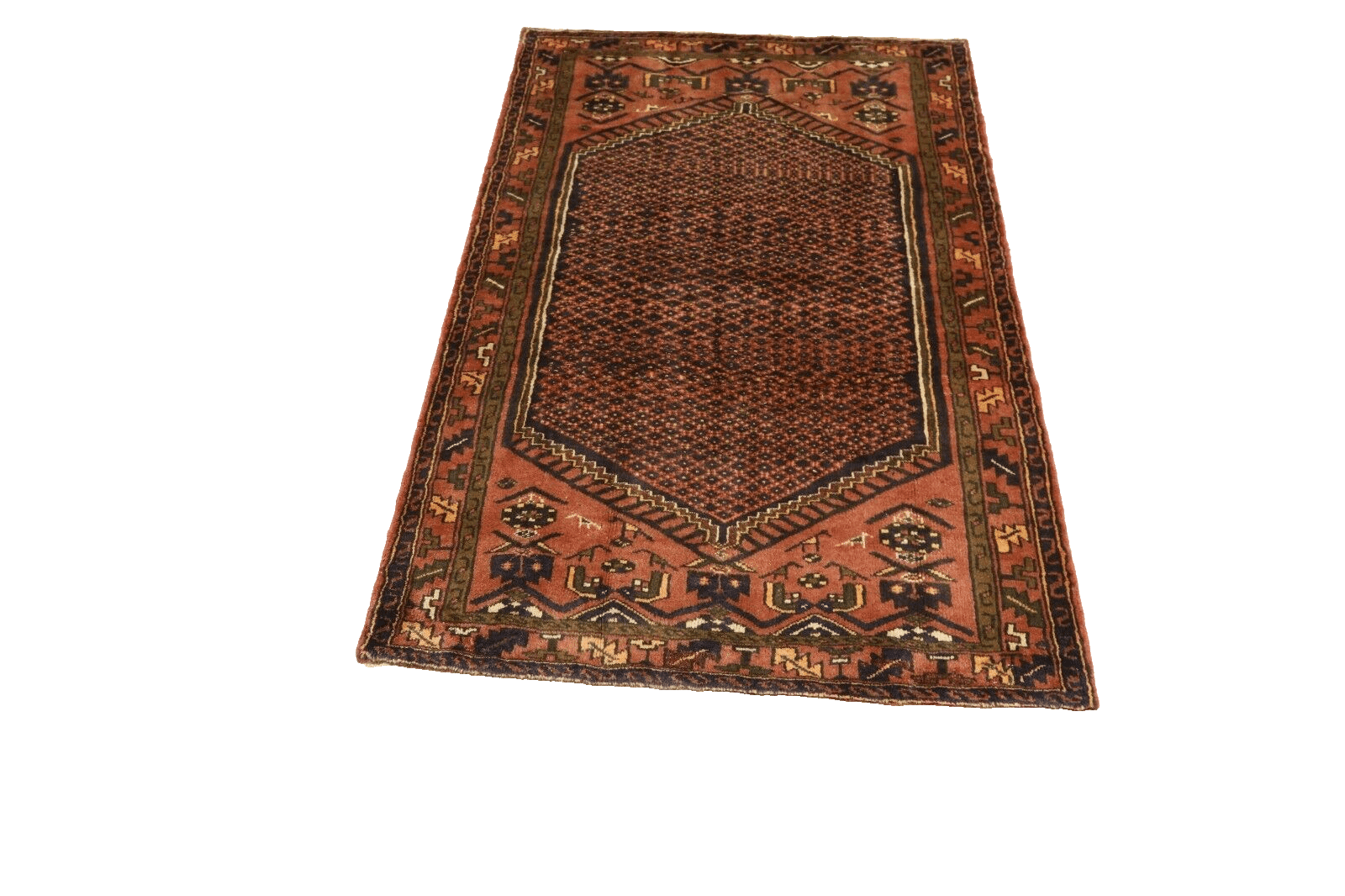 Handgeknüpfter Hamadan Perserteppich 204 × 134 cm