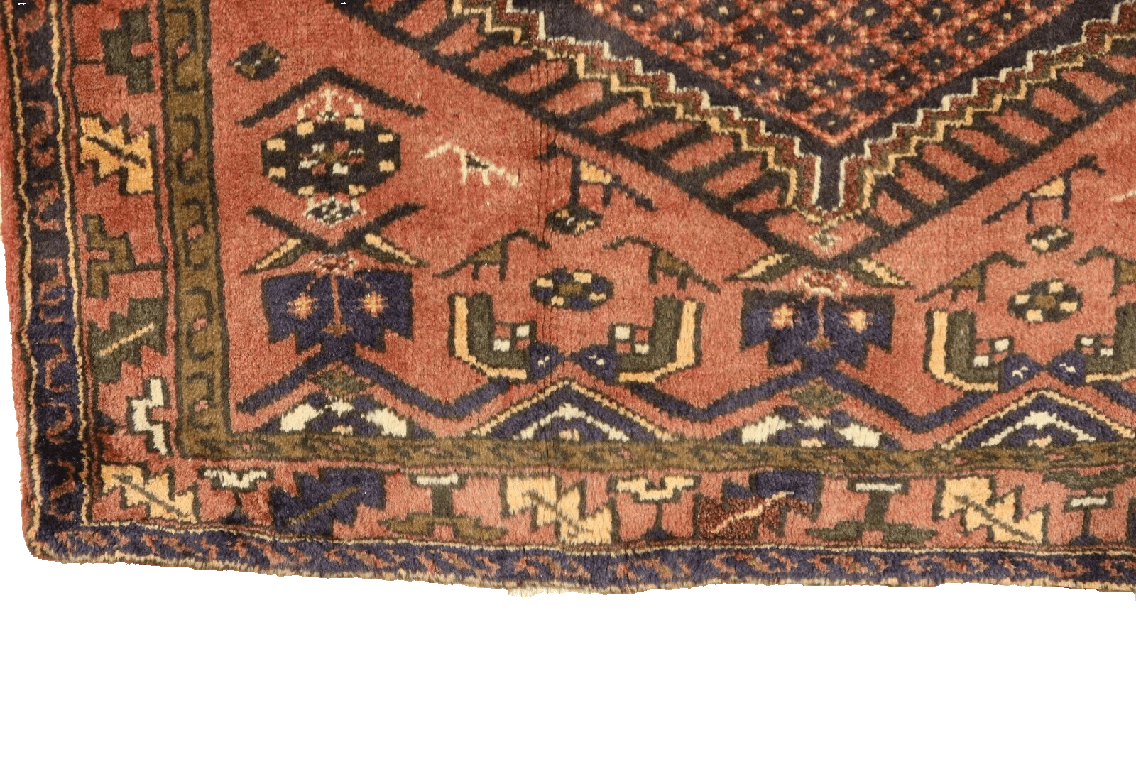 Handgeknüpfter Hamadan Perserteppich 204 × 134 cm