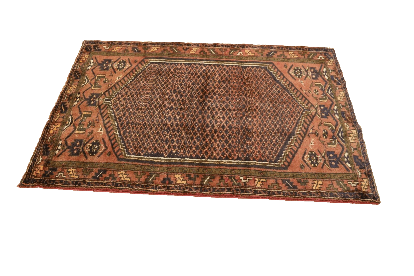 Handgeknüpfter Hamadan Perserteppich 204 × 134 cm