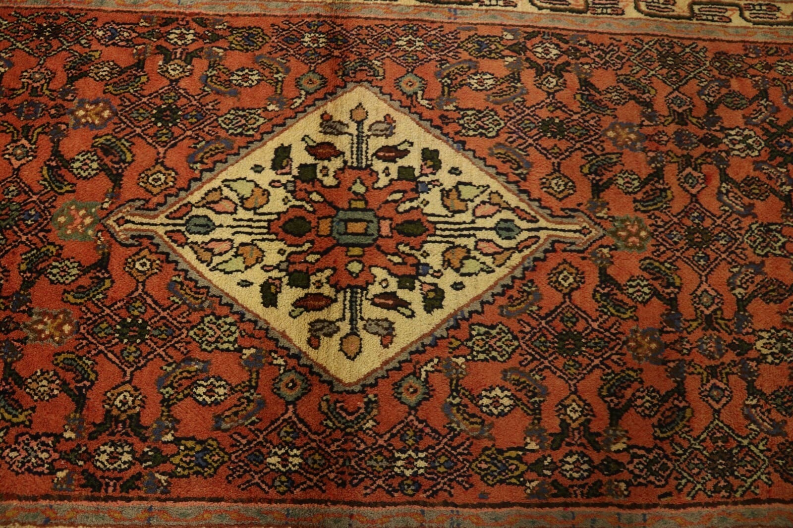 Hamadan Perserteppich 312 × 102 cm aus Wolle, handgeknüpft