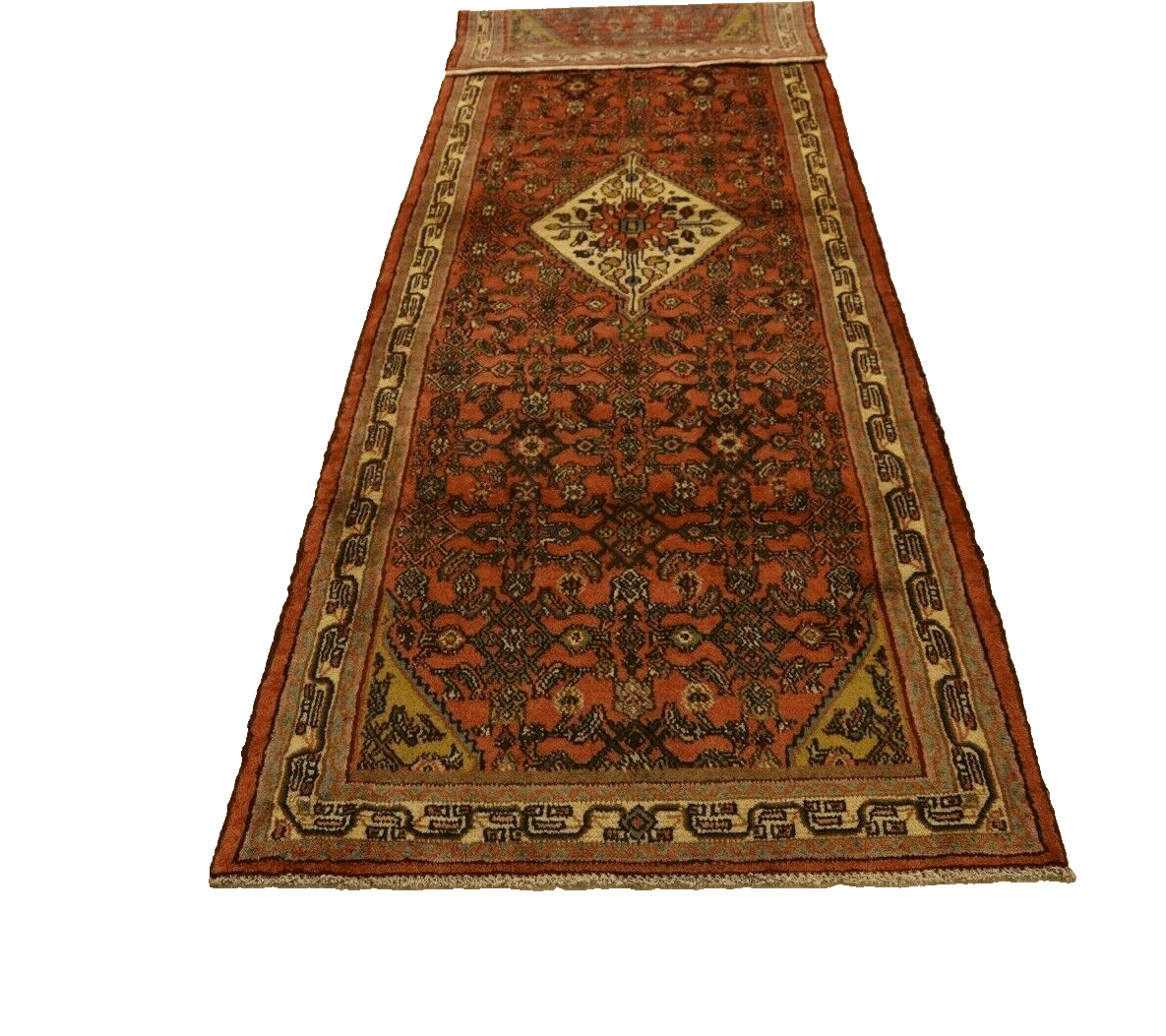 Hamadan Perserteppich 312 × 102 cm aus Wolle, handgeknüpft