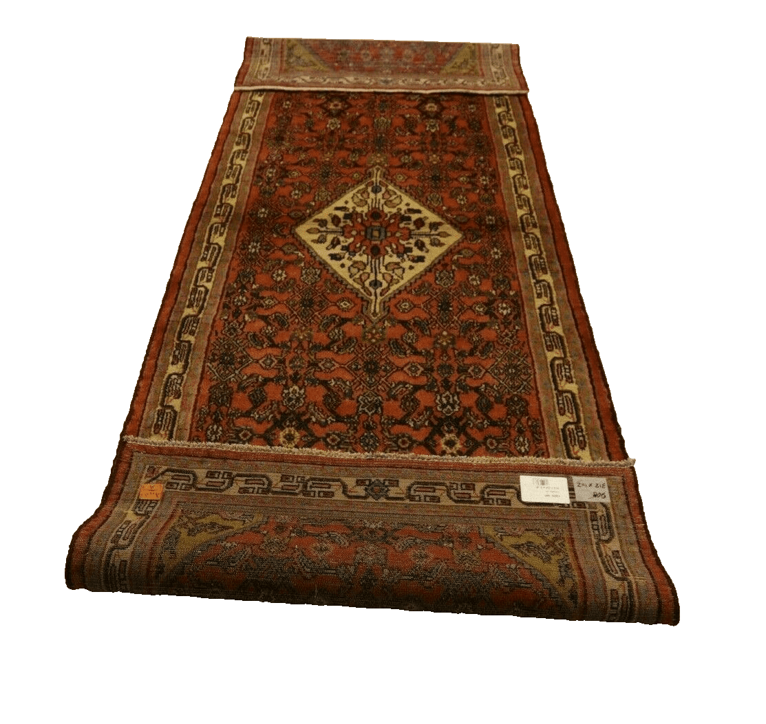 Hamadan Perserteppich 312 × 102 cm aus Wolle, handgeknüpft