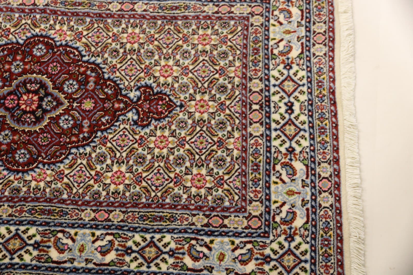 Handgeknüpfter Orientalisch Perserteppich, 197 × 76 cm, Wolle & Seide