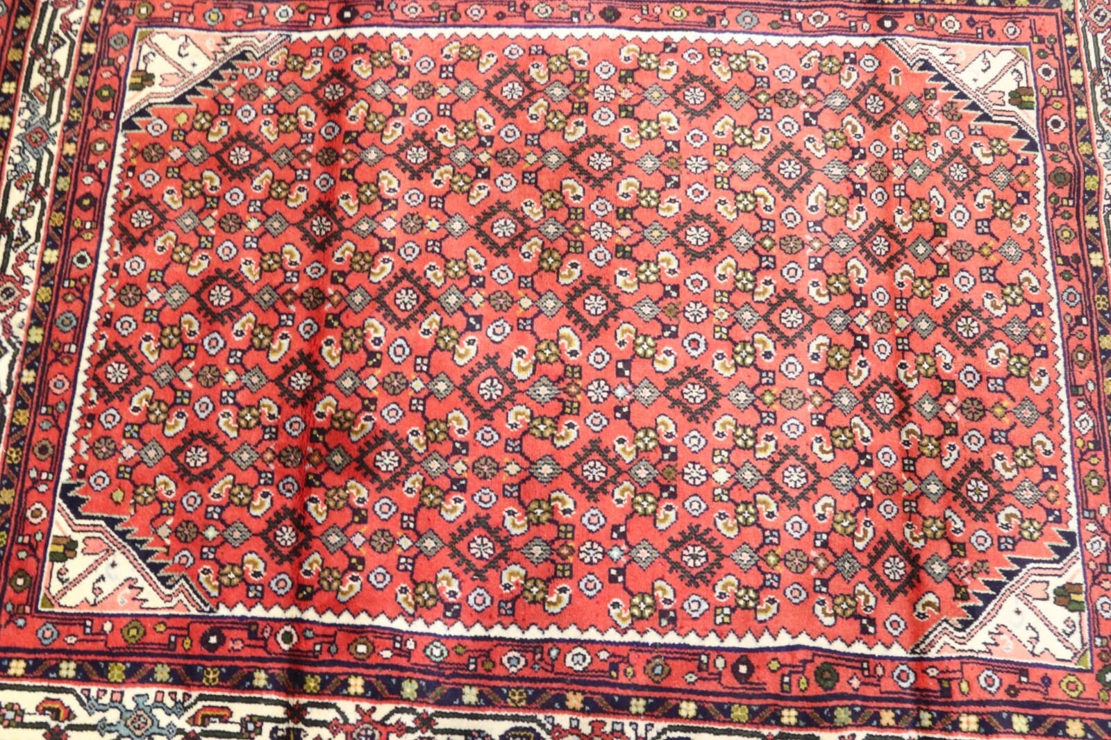 Handgeknüpfter Hamadan Perserteppich, 190 × 140 cm, Wolle