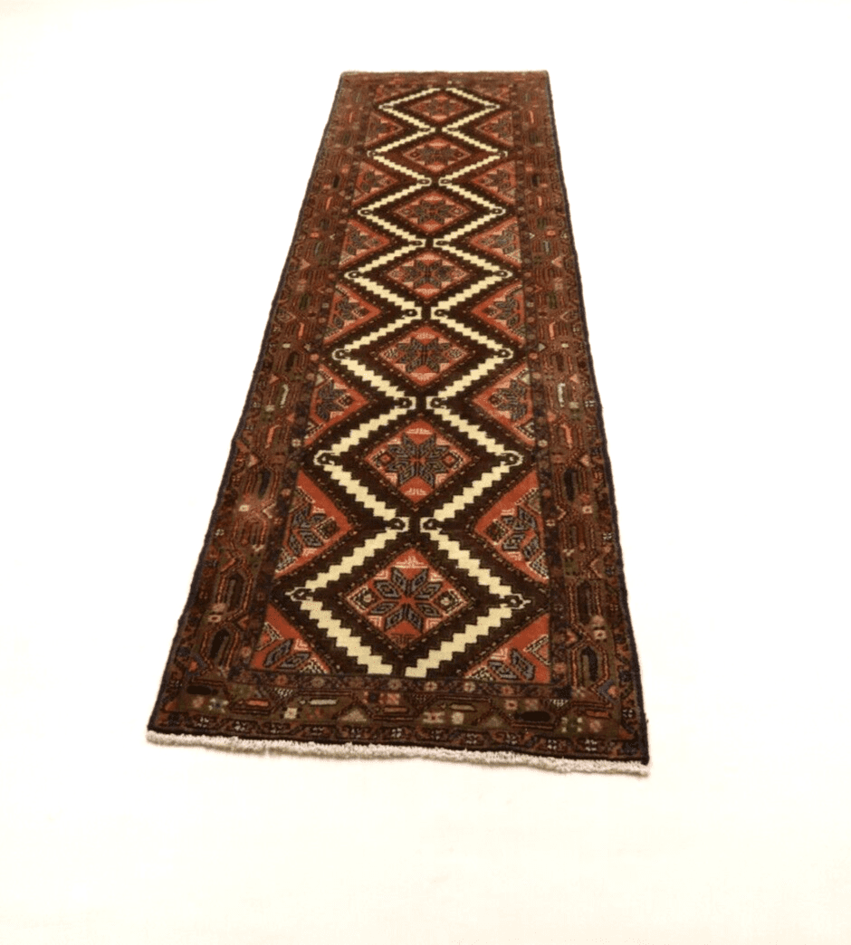 Handgeknüpfter Hamadan Perserteppich, 273 × 70 cm, Wolle