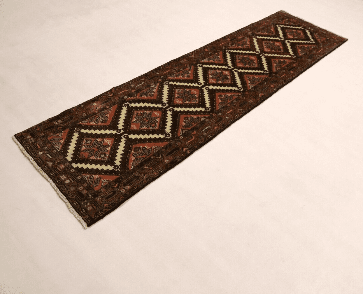 Handgeknüpfter Hamadan Perserteppich, 273 × 70 cm, Wolle