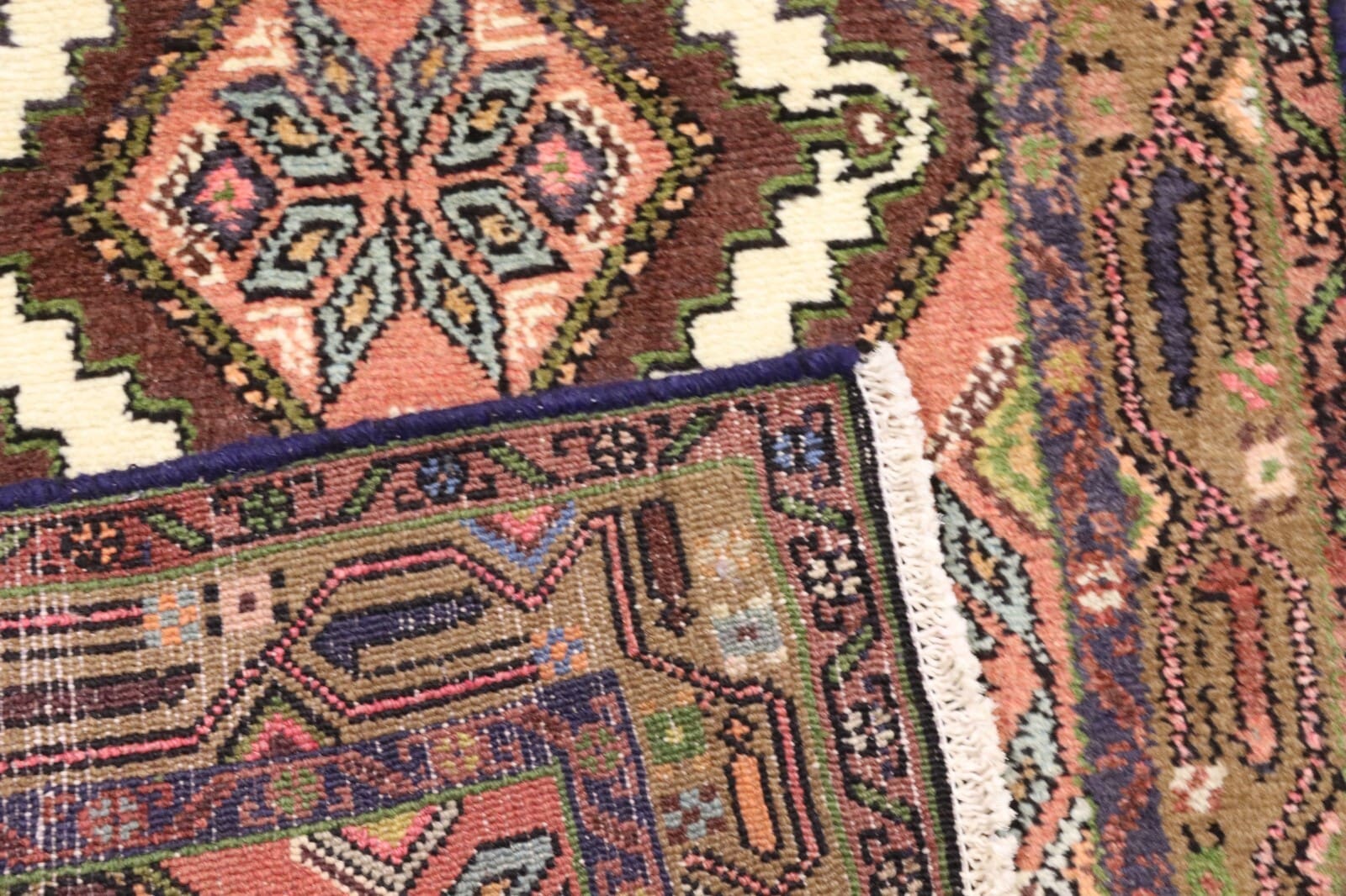 Handgeknüpfter Hamadan Perserteppich, 273 × 70 cm, Wolle