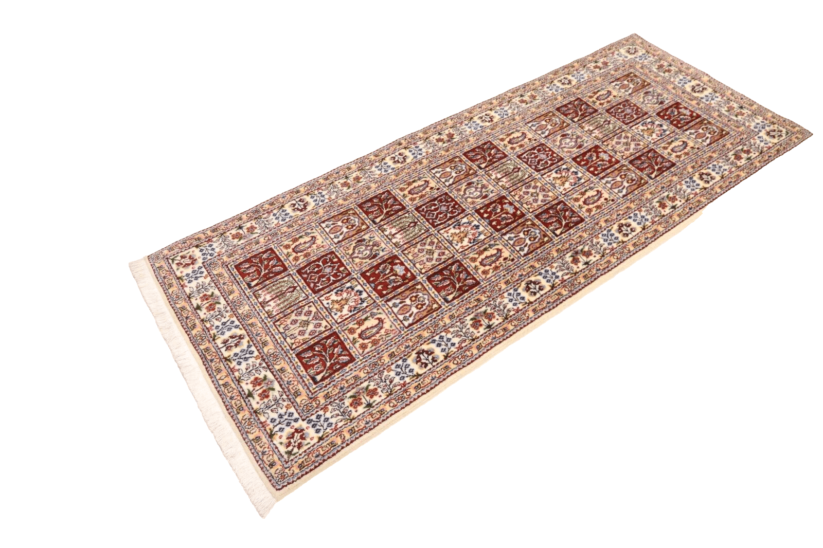 Moud Perserteppich aus Iran, 196 × 80 cm