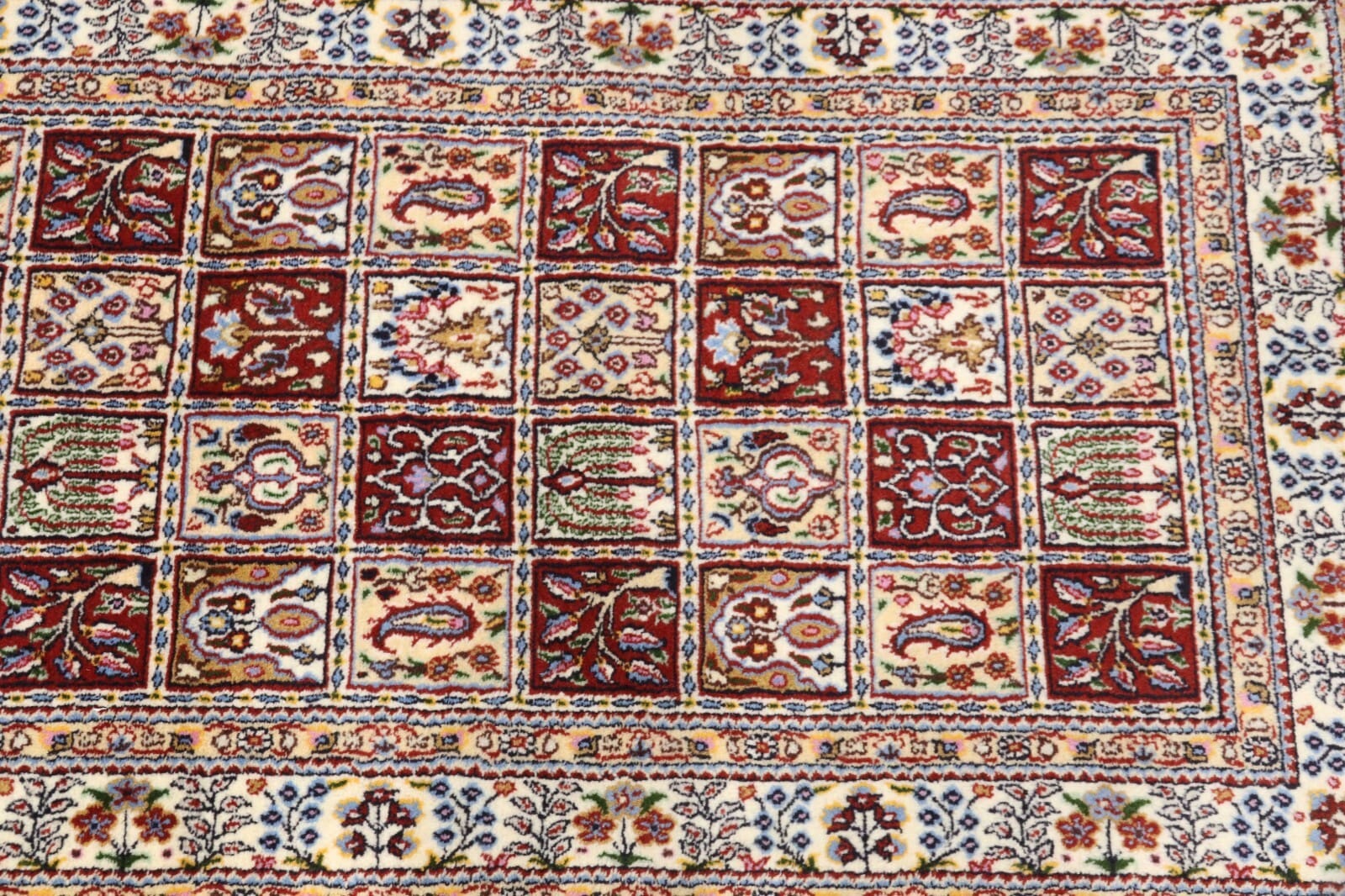 Moud Perserteppich aus Iran, 196 × 80 cm