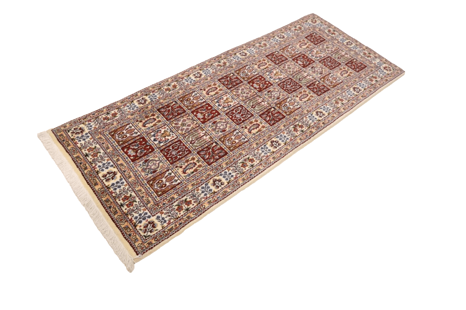 Moud Perserteppich aus Iran, 196 × 80 cm