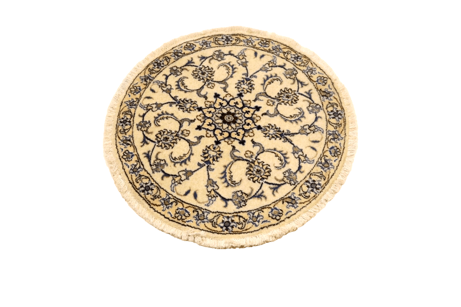 Orientalisch Perserteppich 100 × 100 cm aus Wolle & Seide, handgeknüpft