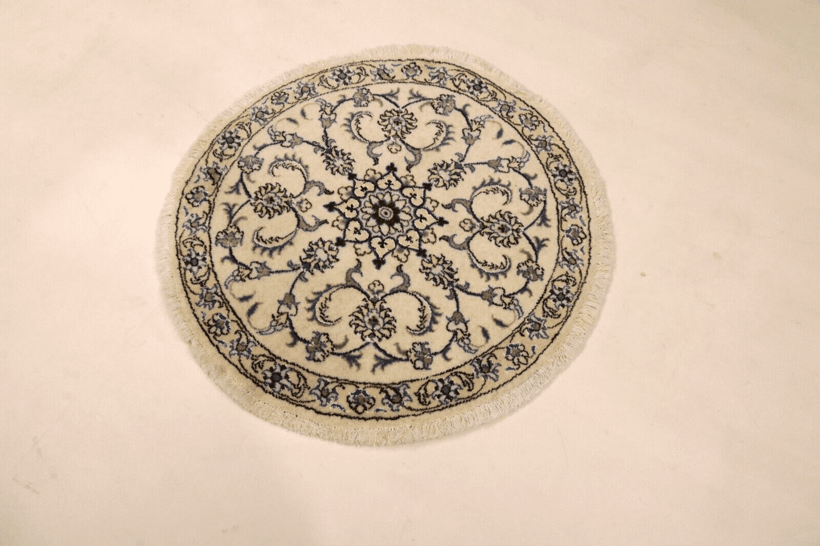 Orientalisch Perserteppich 100 × 100 cm aus Wolle & Seide, handgeknüpft