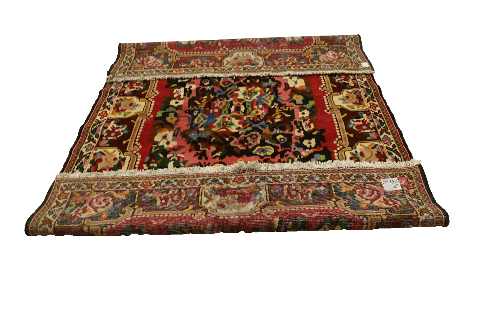Hamadan Perserteppich 198 × 138 cm aus Wolle, handgeknüpft