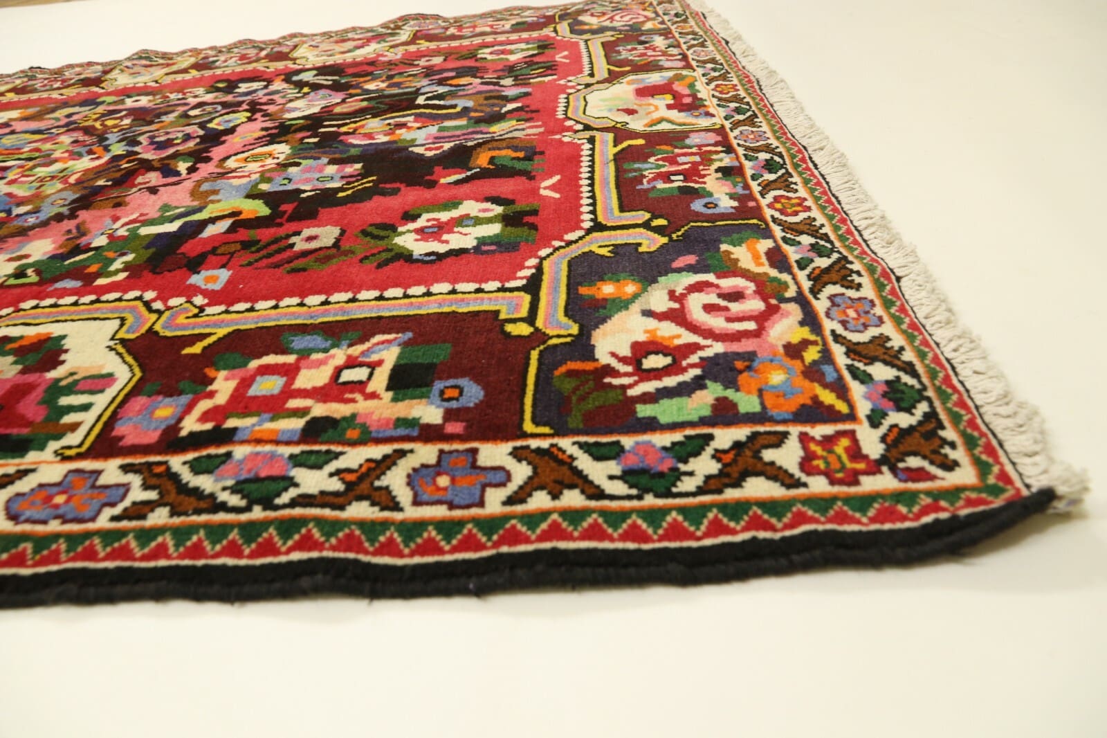 Hamadan Perserteppich 198 × 138 cm aus Wolle, handgeknüpft