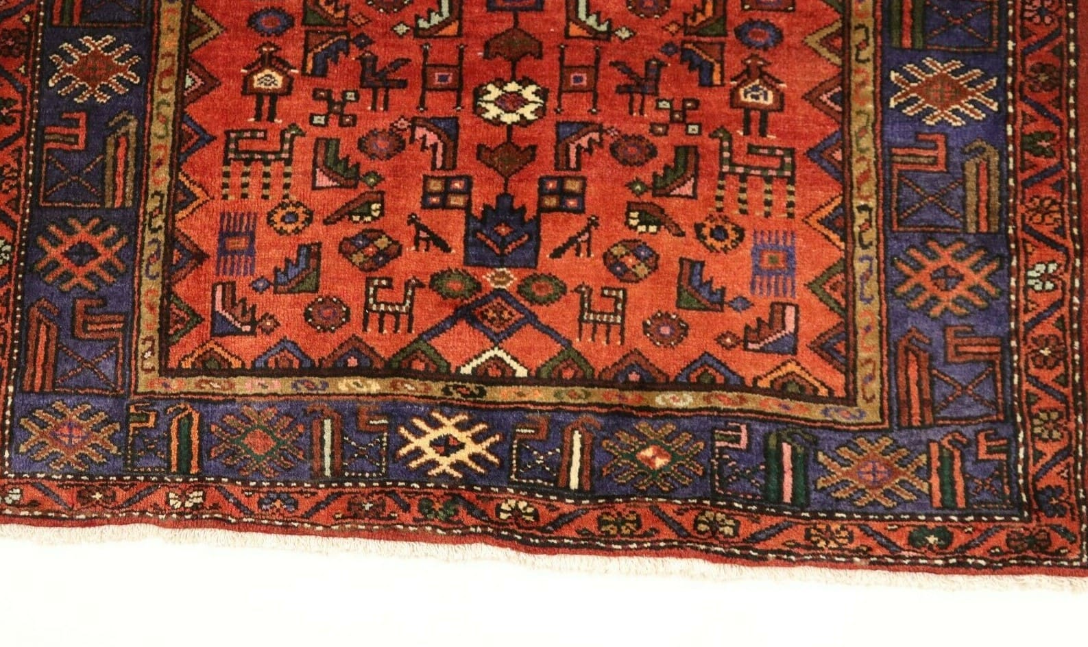 Hamadan Perserteppich aus Iran, 227 × 137 cm