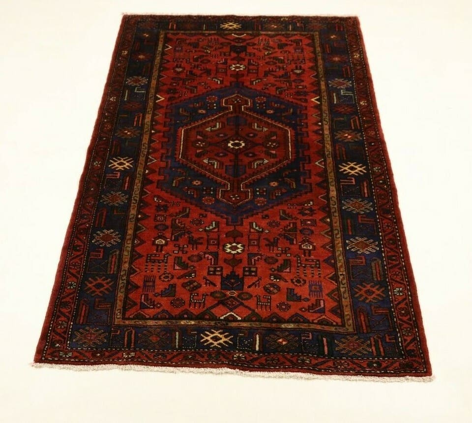 Hamadan Perserteppich aus Iran, 227 × 137 cm