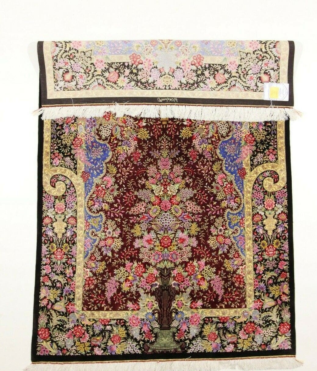 Ghom Perserteppich aus Iran, 197 × 128 cm