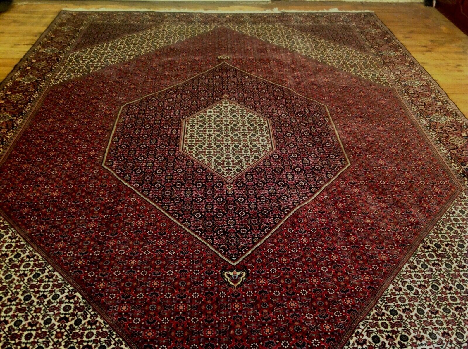 wunderschoner-orientteppich-422-x-301-cm-500000-knoten-handgeknupft-4 Bijar Perserteppich aus Iran, 420 × 300 cm