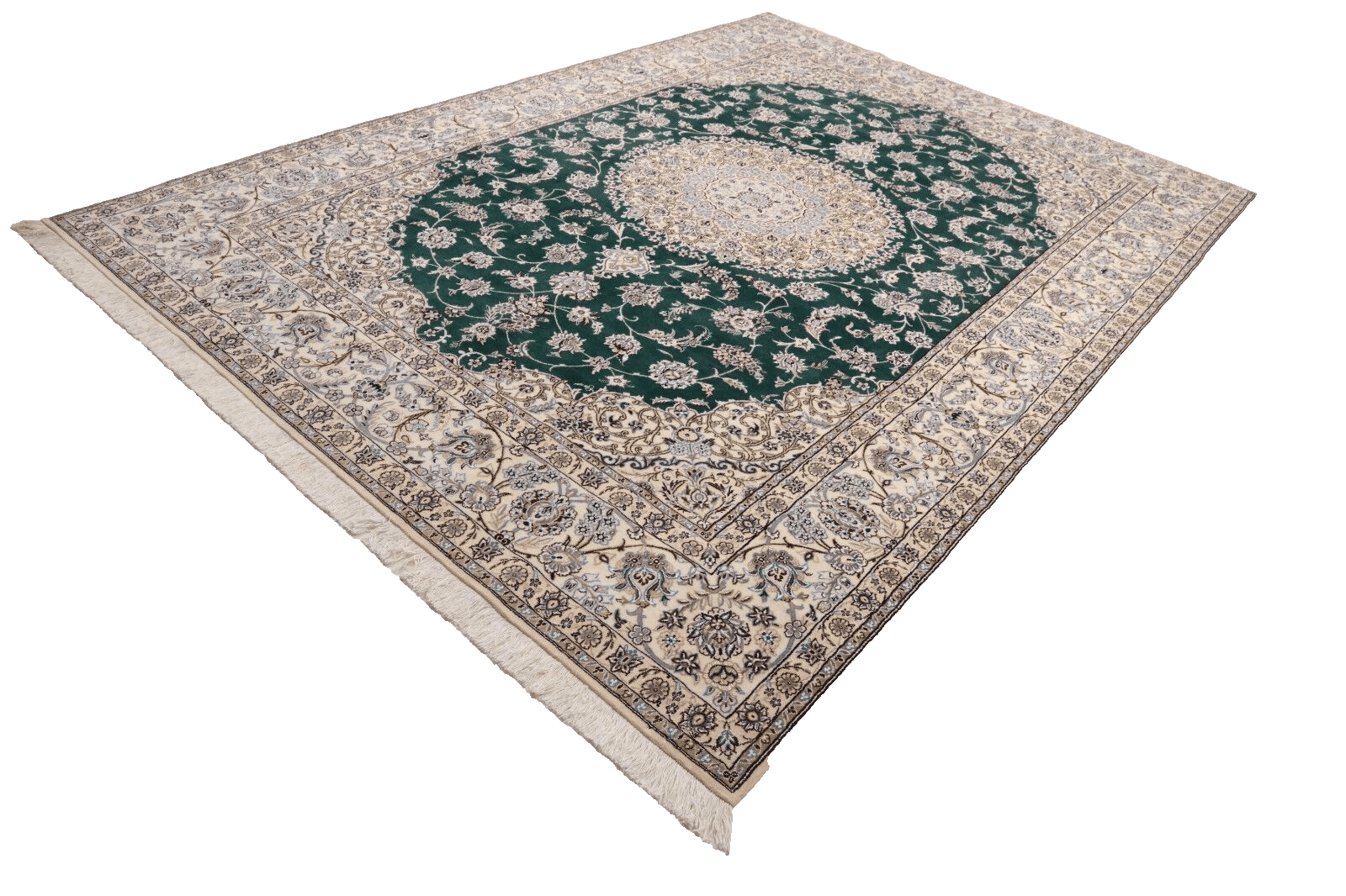 Handgeknüpfter Nain Perserteppich 352 × 251 cm