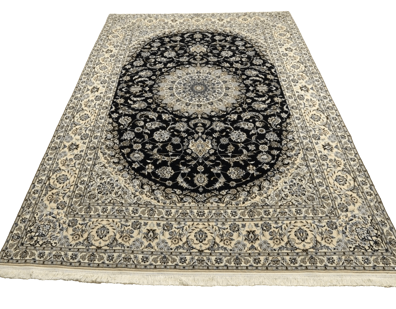 Nain Perserteppich 309 × 206 cm aus Wolle & Seide, handgeknüpft