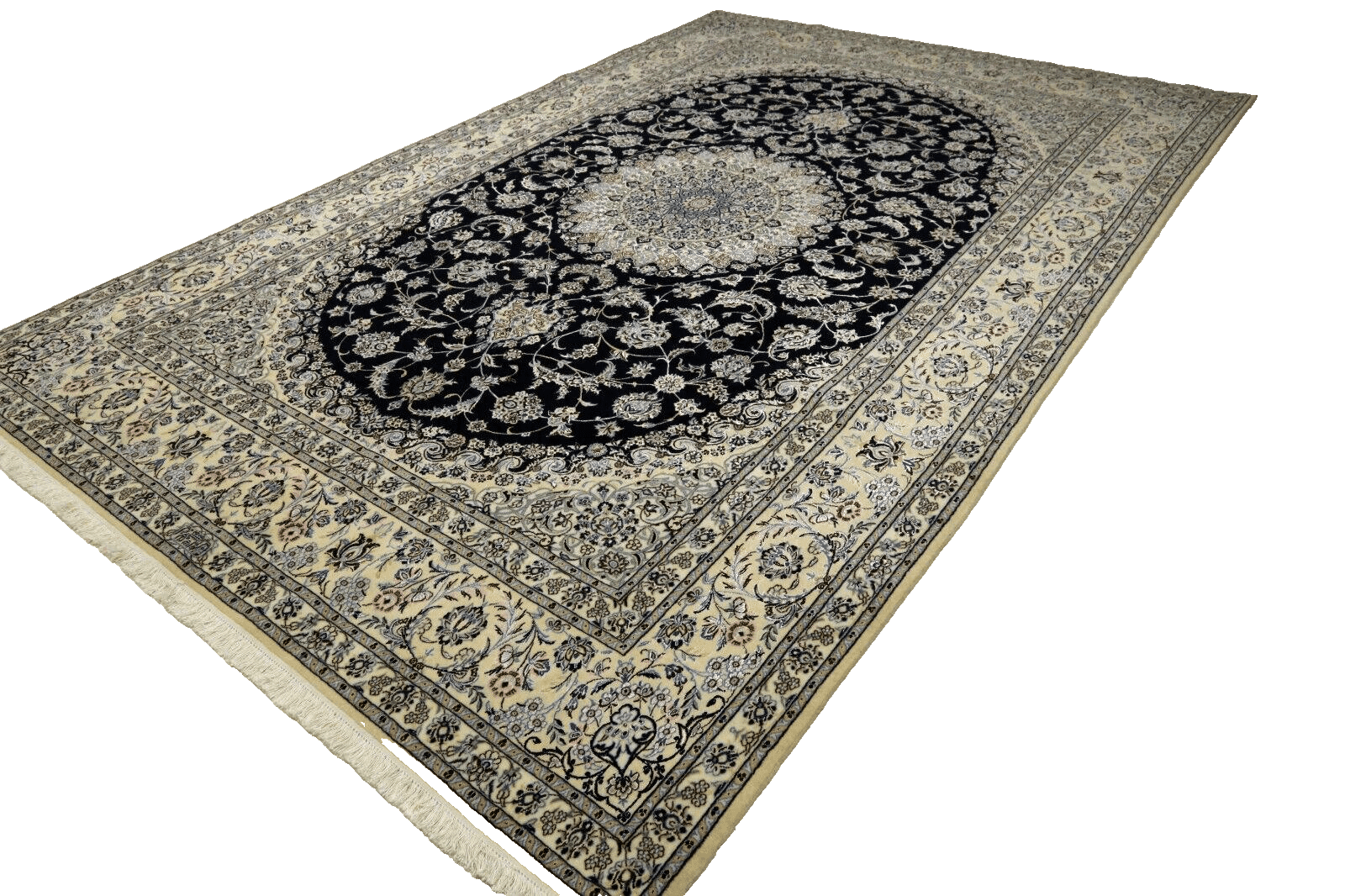 Nain Perserteppich 309 × 206 cm aus Wolle & Seide, handgeknüpft