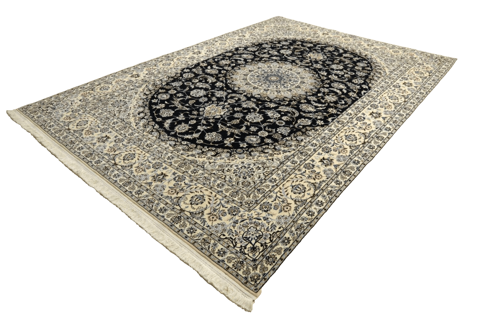 Nain Perserteppich 309 × 206 cm aus Wolle & Seide, handgeknüpft
