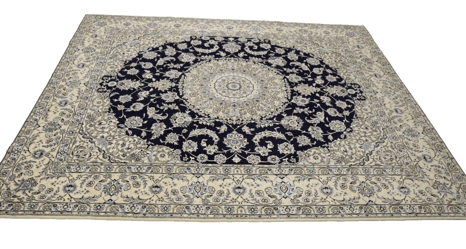 Nain Perserteppich 304 × 250 cm aus Wolle & Seide, handgeknüpft