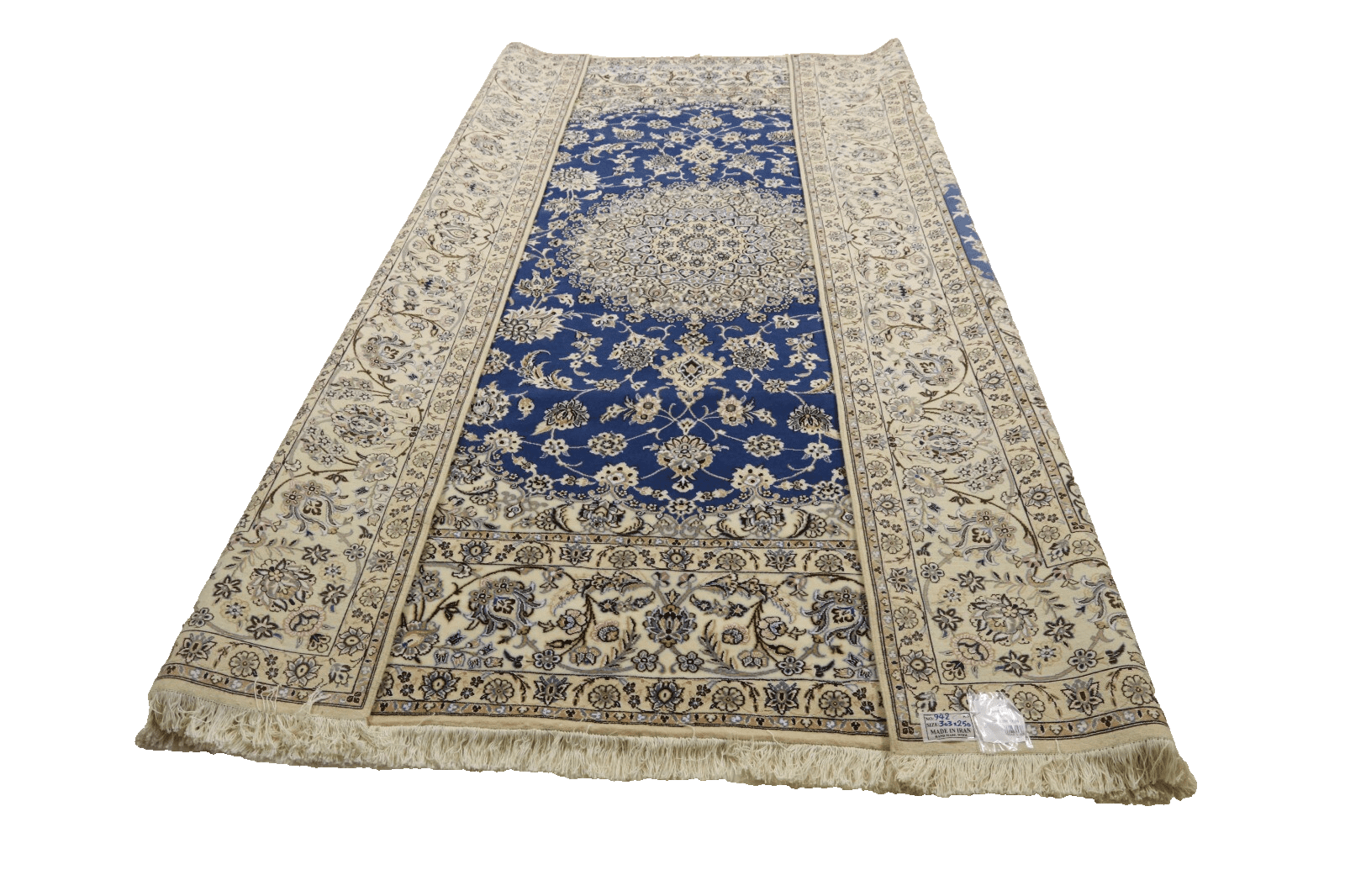 wunderschoner-perserteppich-305-x-251-cm-500000-knoten-handgeknupft-3 Orientalisch Perserteppich 303 × 250 cm aus Wolle & Seide, handgeknüpft