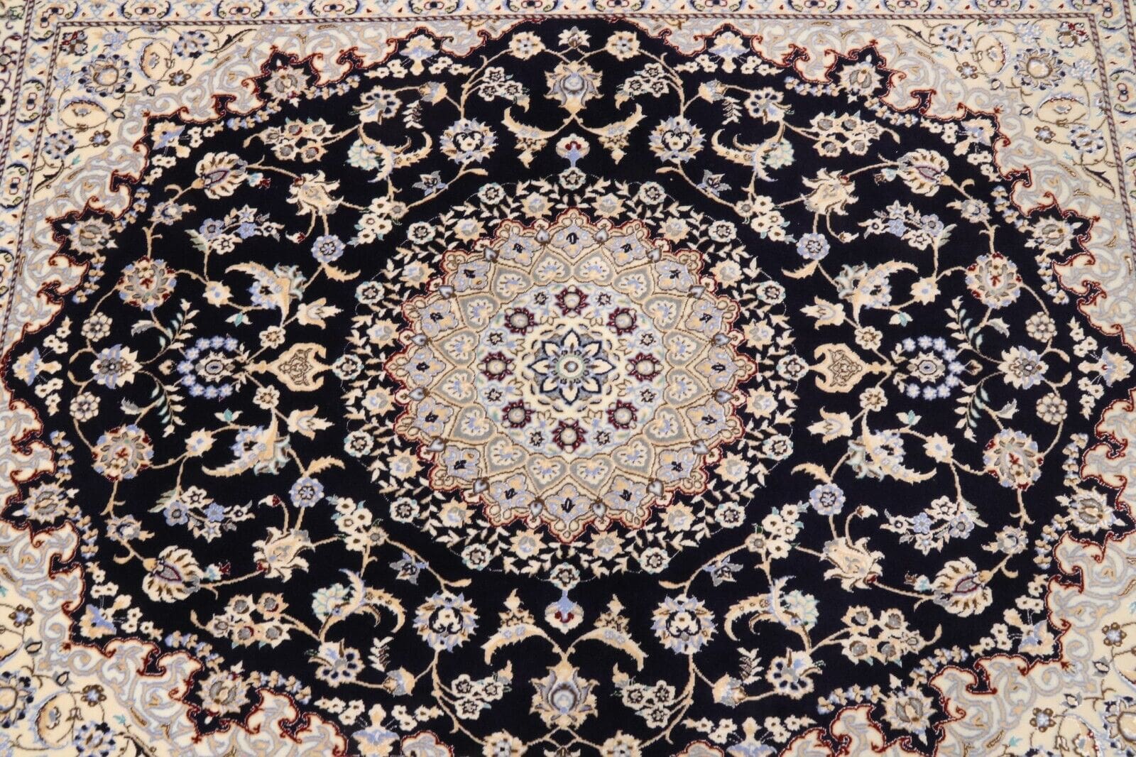 Handgeknüpfter Nain Perserteppich, 200 × 150 cm, Wolle & Seide