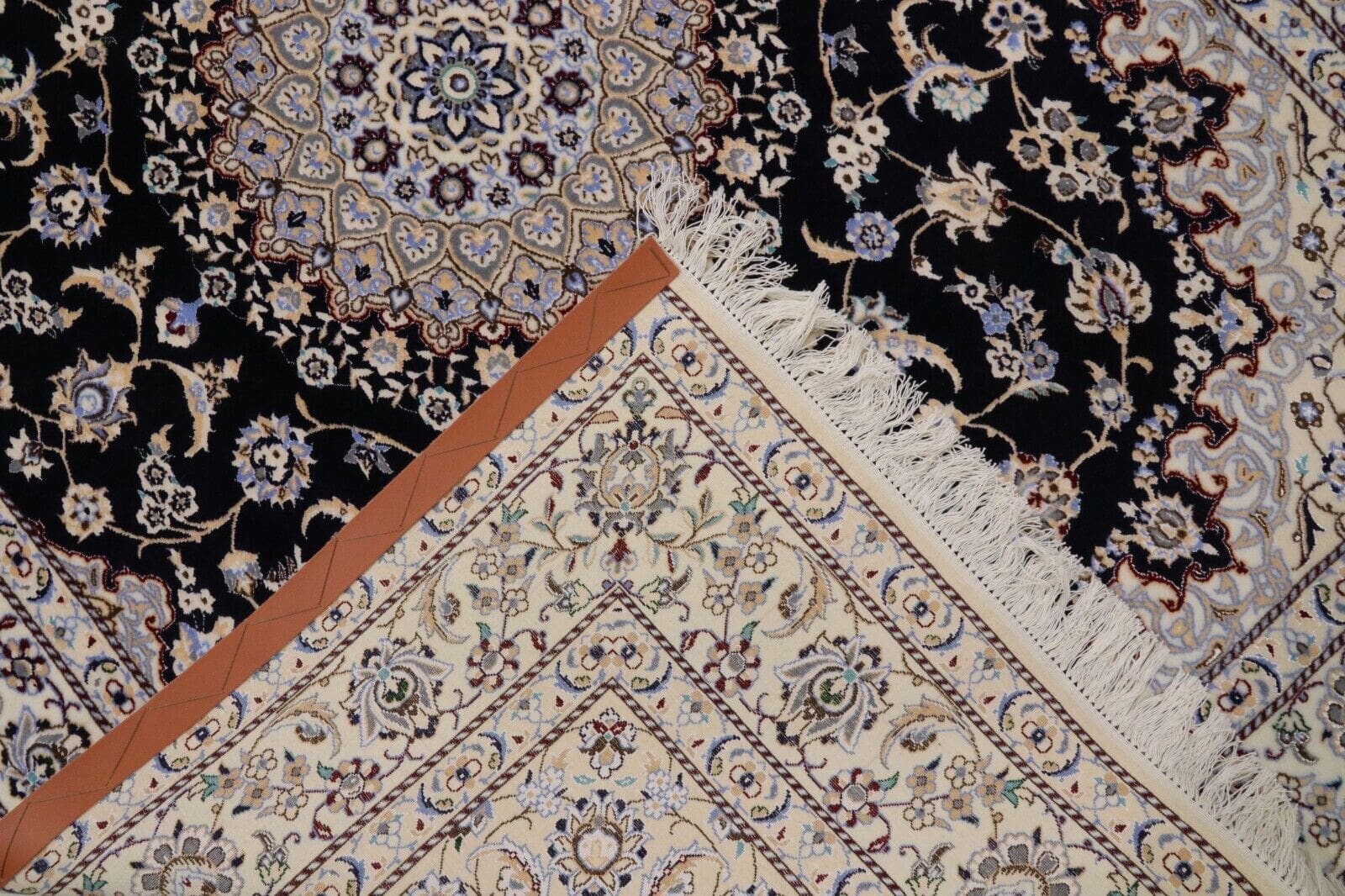 Handgeknüpfter Nain Perserteppich, 200 × 150 cm, Wolle & Seide