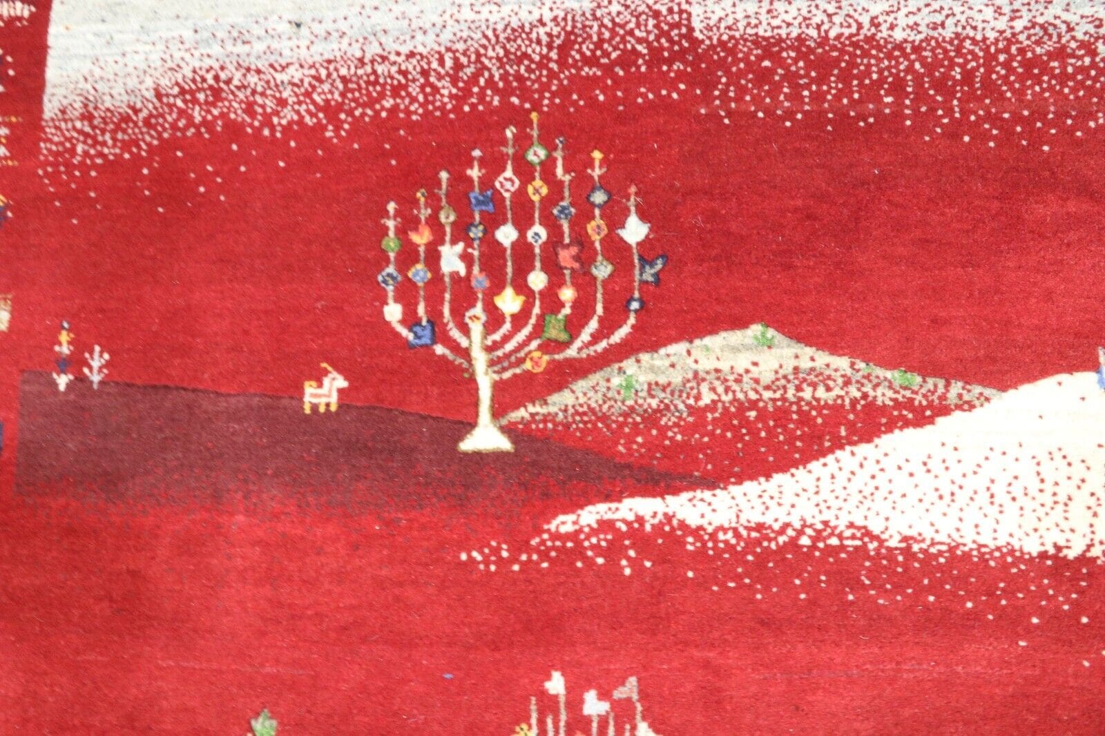 Handgeknüpfter Gabbeh Loribaft Orientteppich, 245 × 174 cm, Wolle & Seide