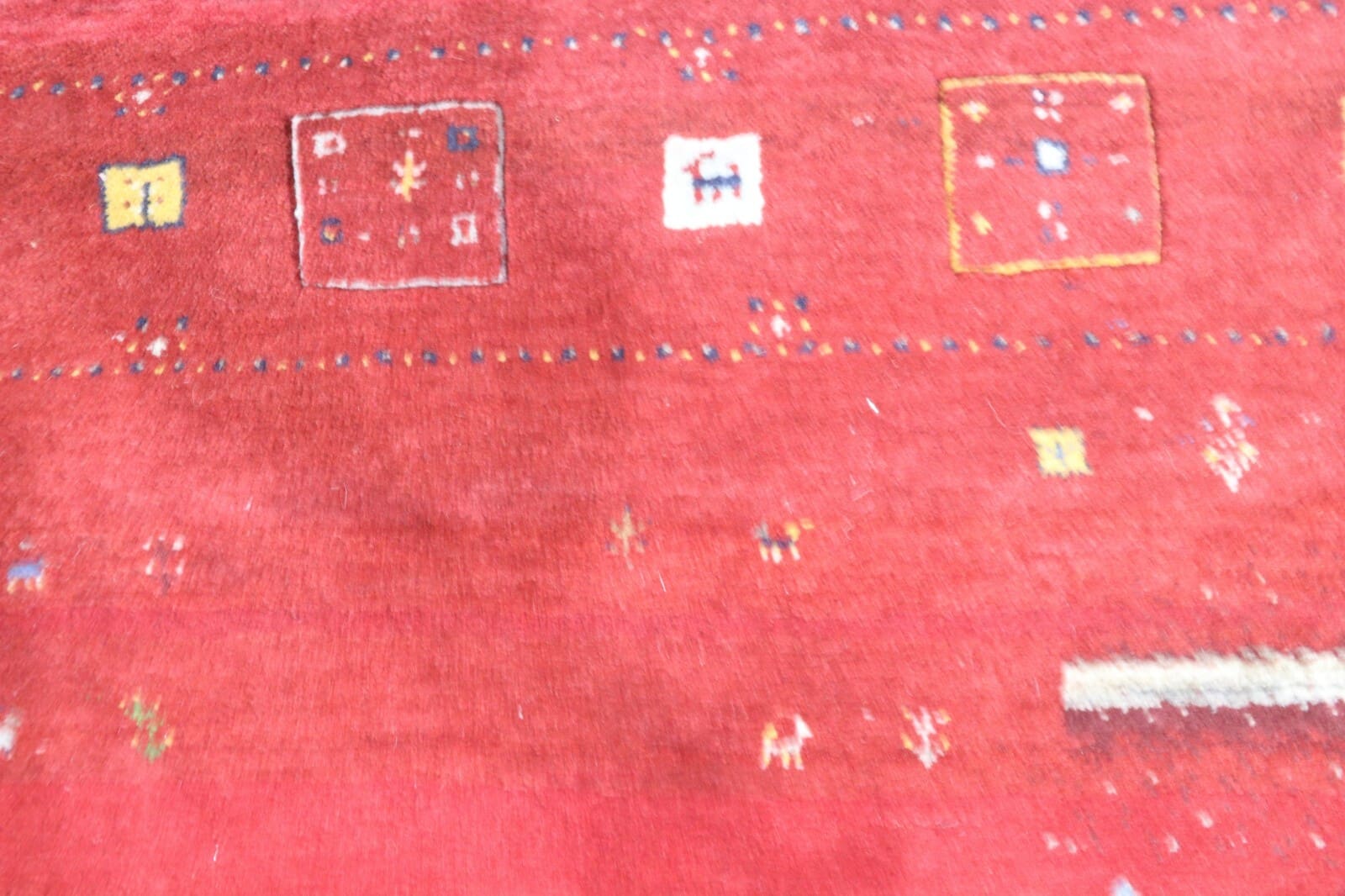 Handgeknüpfter Gabbeh Loribaft Orientteppich, 245 × 174 cm, Wolle & Seide