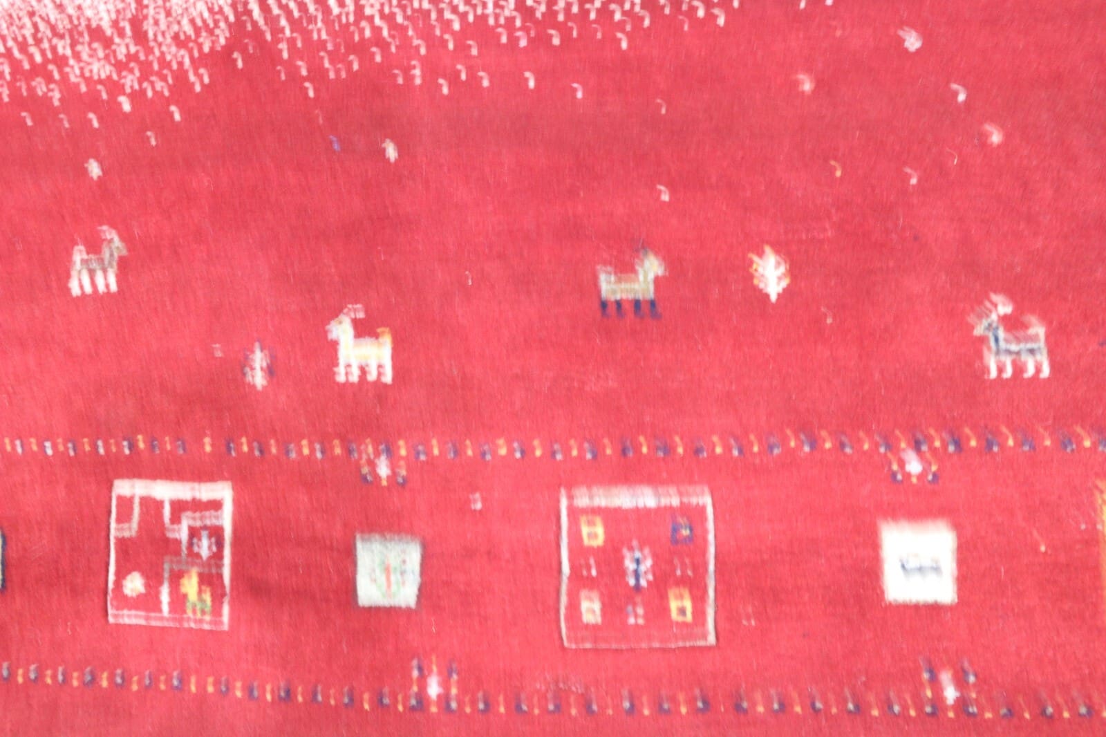 Handgeknüpfter Gabbeh Loribaft Orientteppich, 245 × 174 cm, Wolle & Seide