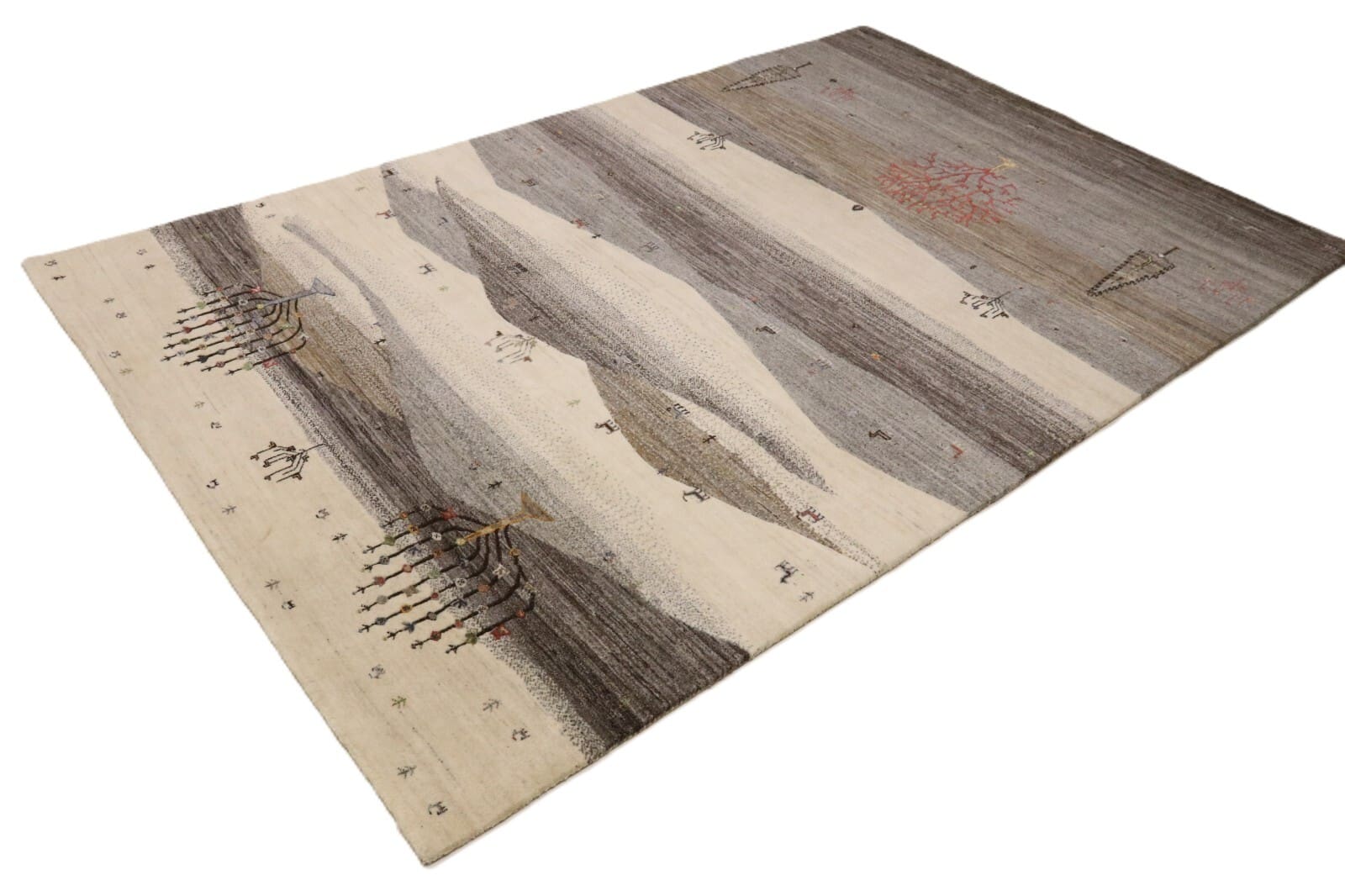 Handgeknüpfter Gabbeh Loribaft Perserteppich 306 × 198 cm