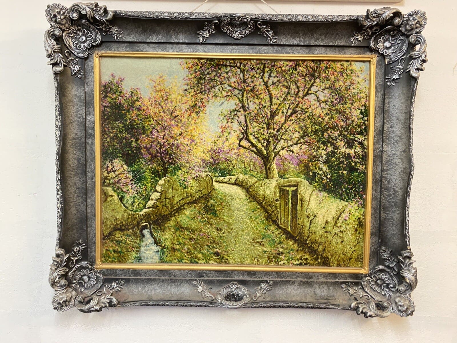 Täbriz Perserteppich aus Iran, 70 × 55 cm