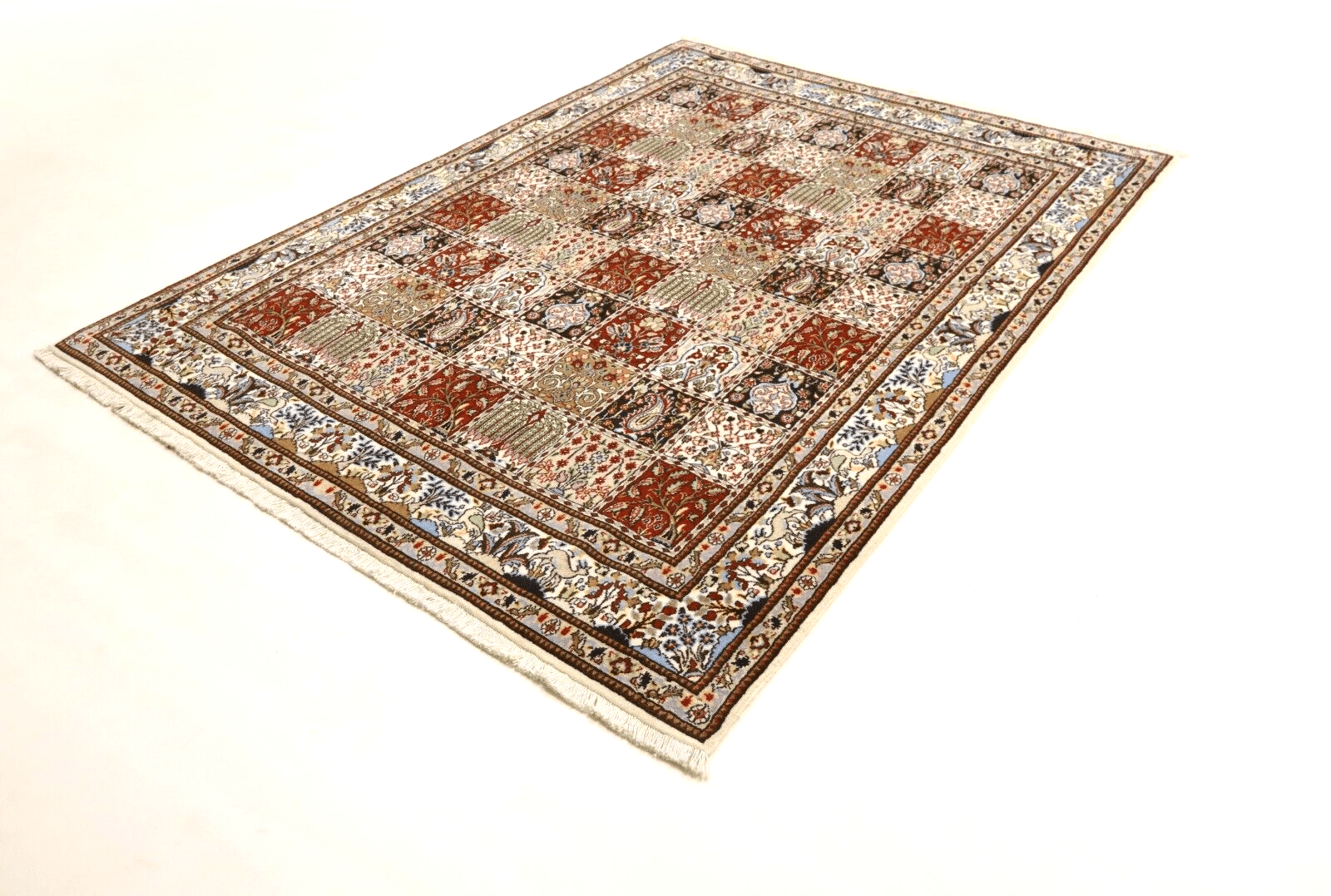 Moud Perserteppich 228 × 167 cm aus Wolle & Seide, handgeknüpft